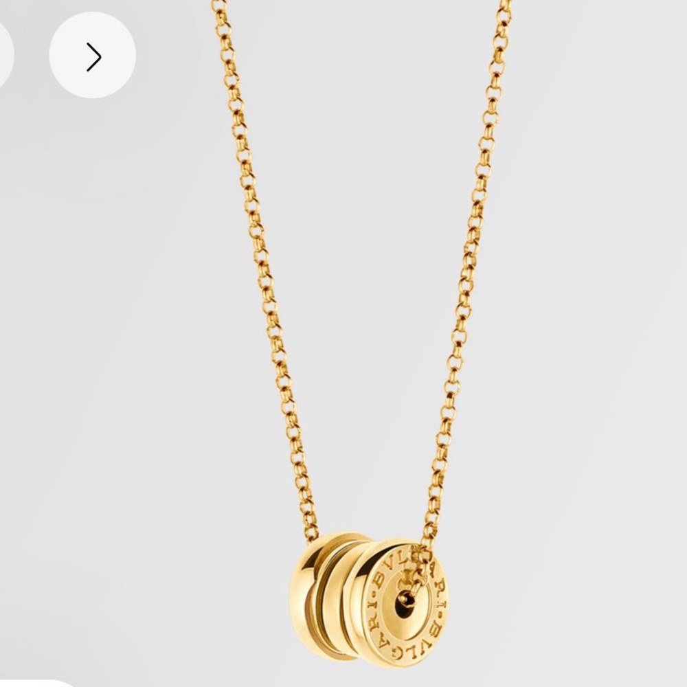 Bulgari B.zero1 Mini Pendant Necklace in Yellow Gold